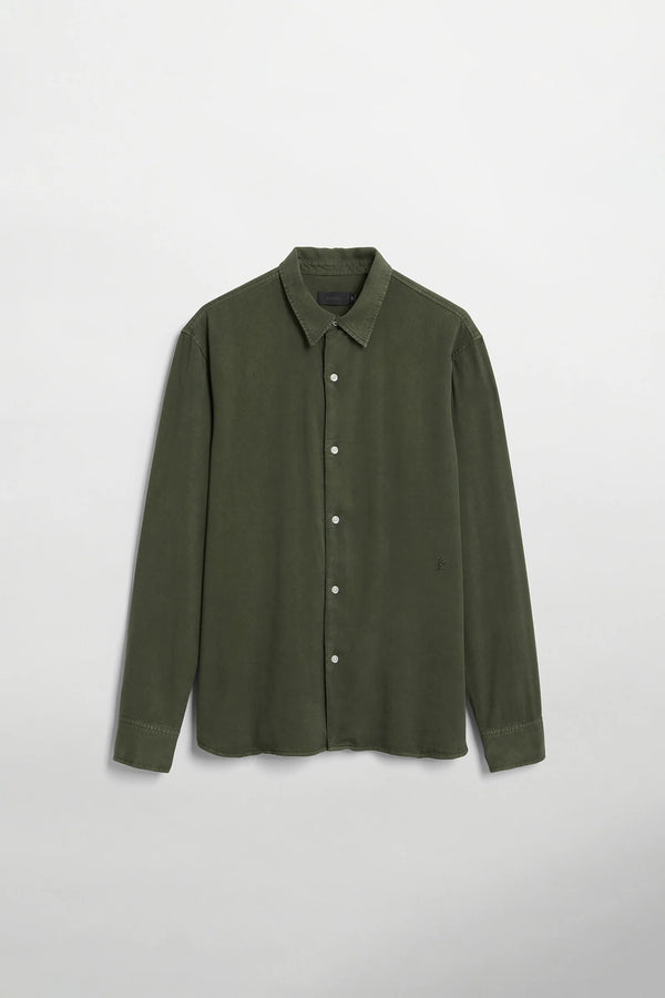Elvine Ossian Shelter Green Shirt Hemd Herren dunkelgrün