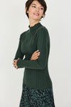SKFK Anuket LS Shirt GOTS Dark Green Damen Longsleeve grün