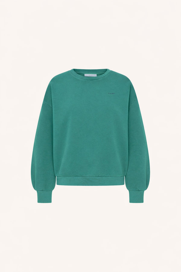 By-Bar Lili Lucky Sweater Frosty Green Damen Pullover Baumwolle grün