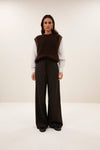 By-Bar Pelle Pinstripe Pants Damen Stoffhose Viskose braun