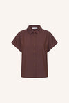 By-Bar Barley Tan Stripe Blouse Damen Bluse braun