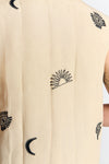 Suite 13 Aneto Vest Embroidery Damen Weste mit Stickerei beige