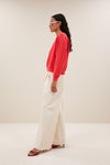 By-Bar Carrie Sweater Poppy Red Pullover Damen rot