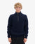 Colorful Standard Merino Quarter Zip Navy Blue Unisex Troyer blau