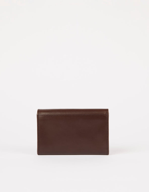 O My Bag Jo’s Purse Chocolate Leder Portemonnaie dunkelbraun