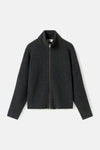 Elvine Joakim Strickjacke Dark Grey Melange Herren grau