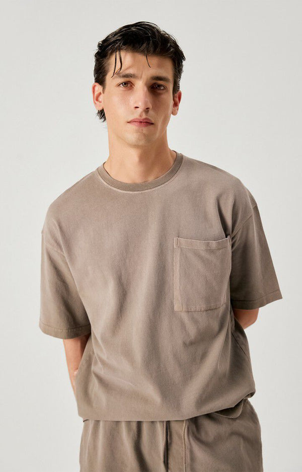 American Vintage Grisou Spray Afoma T-Shirt Herren grau
