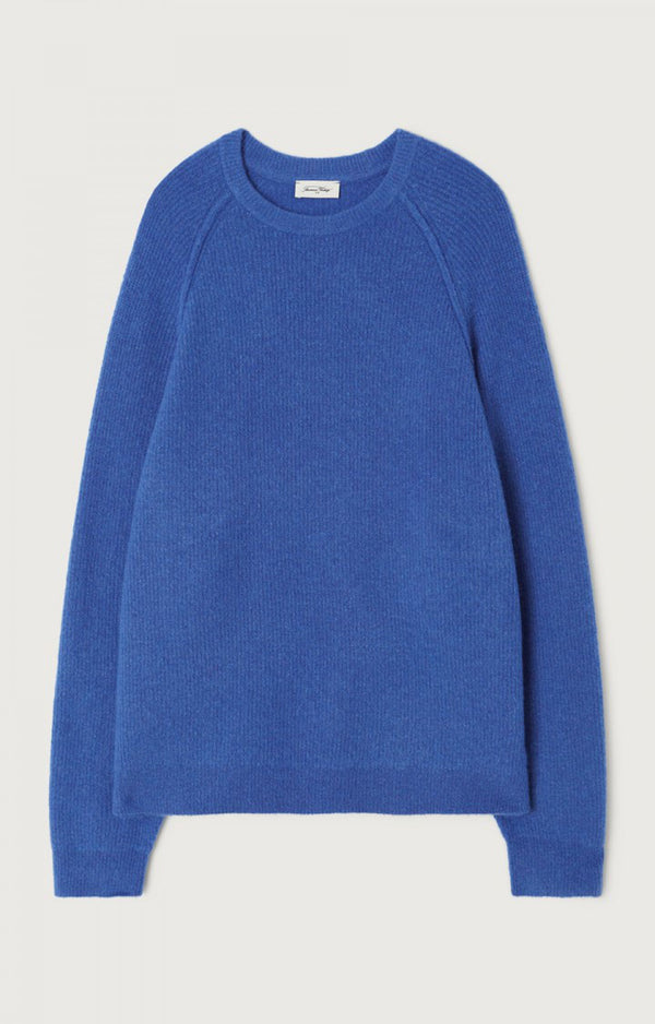 American Vintage Damsville Herrenpullover Saphirblau
