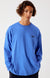 American Vintage Gixy Longsleeve Oversized Olymp Langarm-Shirt Herren Blau