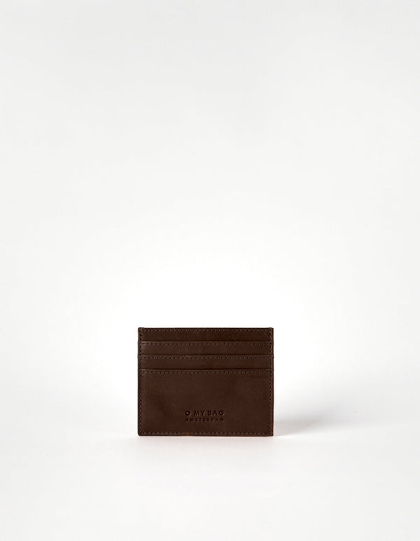 O My Bag Mark’s Cardcase Maxi Chocolate Leder Kartenetui dunkelbraun