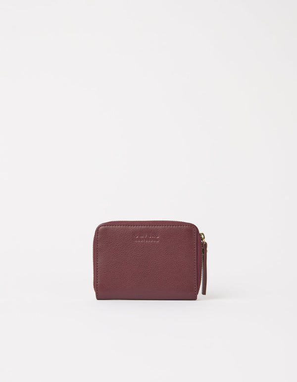 O My Bag Robbie Wallet Dark Cherry Leder Portemonnaie dunkelrot