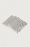 American Vintage Zinaco Schal Grey Black Melange Logo Grau