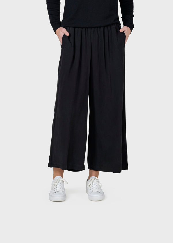 Klitmøller Leonora Pants Black Damen Lyocell Culotte schwarz