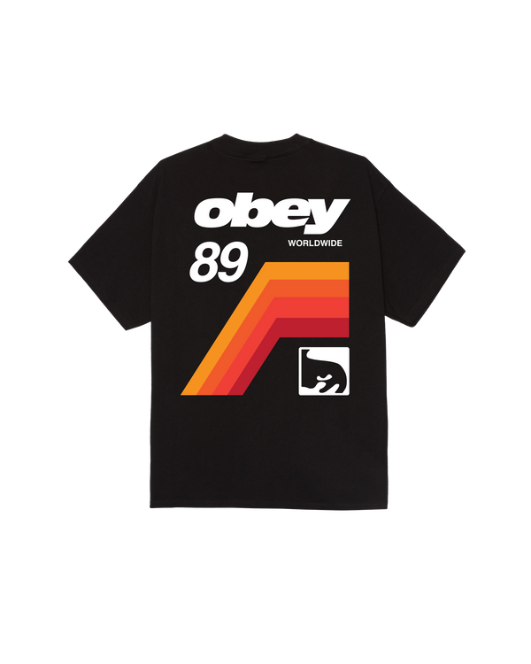 Obey VHS T-Shirt Black Herren Shirt Print schwarz