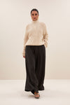 By-Bar Belle Pullover Sand Damen Alpaka Wolle beige