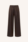 By-Bar Lodi Metallic Pants Damen Bundfalten Palazzo Hose bronze