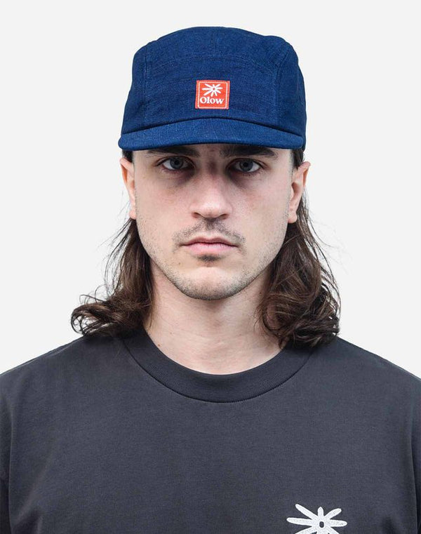 Olow Casquete Five Panel Signature Flower Bleu Cap Unisex blau