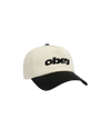 Obey Delta 5 Panel Snapback Black Multi schwarz