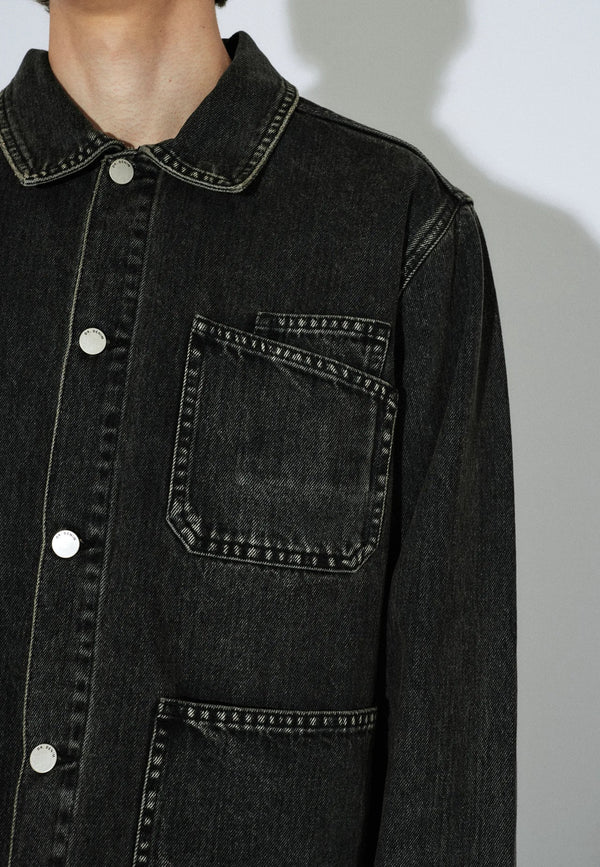 Dr. Denim Evon Worker Jacket Jeans Herren Vintage Black