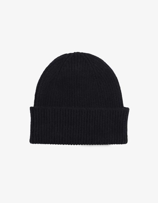 Colorful Standard Merino Beanie Deep Black Mütze Unisex schwarz