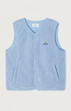 American Vintage Hoktown Teddyfleece Weste Givre Chine Herren hellblau