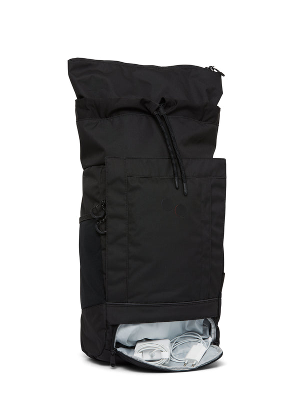 pinqponq Blok Medium Rooted Black Backpack Rucksack schwarz