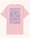 OLOW Taijitu T-Shirt in Rosa-Lila – freigestellte Rückansicht