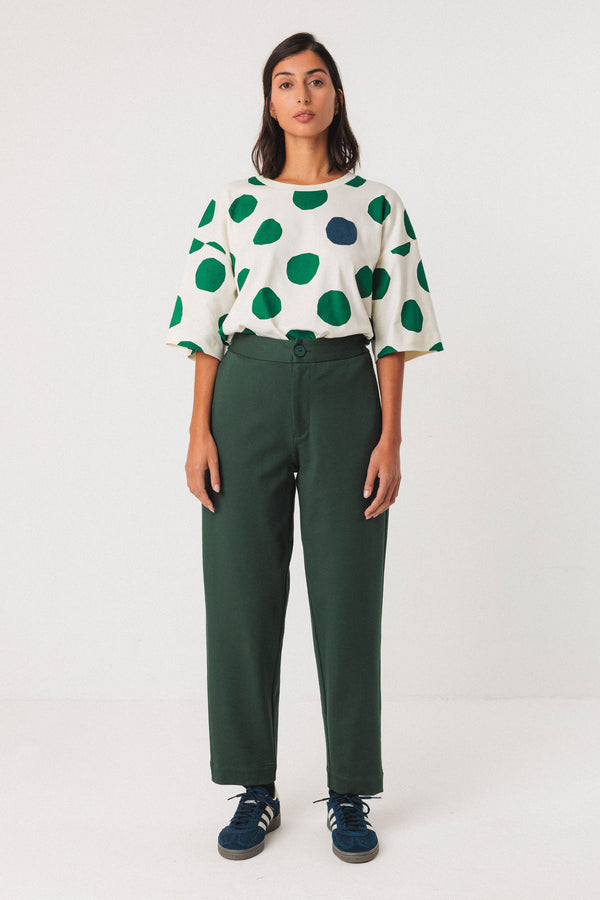 SKFK Soraia Trouser Damen Modal Hose grün