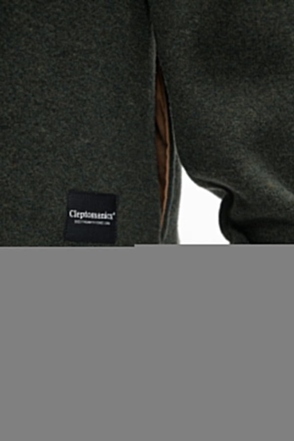 Cleptomanicx Notch Cruise Trainer Thyme Zipjacke Herren dunkelgrün