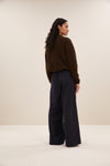 By-Bar Cleo Natural Cardigan Deep Brown Damen Strickjacke dunkelbraun