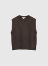 Maison Anje Blissy Strickweste Wood Mohair Damen braun