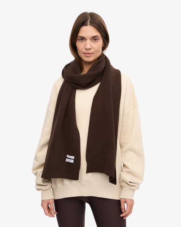 Colorful Standard Merino Wool Scarf Coffee Brown Schal braun