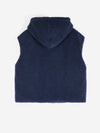 Bobo Choses Reversible Nylon Vest Navy Blue Damen Weste Sherpa blau