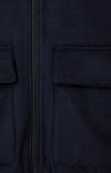 American Vintage Dodiloo Herrenjacke Navy meliert – Ansicht 2
