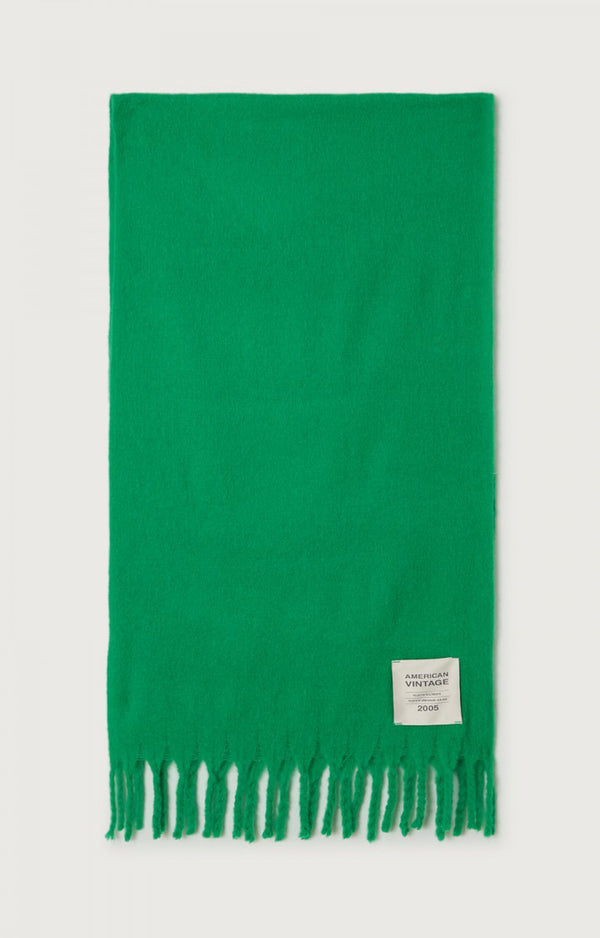 American Vintage Zinaco Schal Mint Logo grün – Ansicht 1