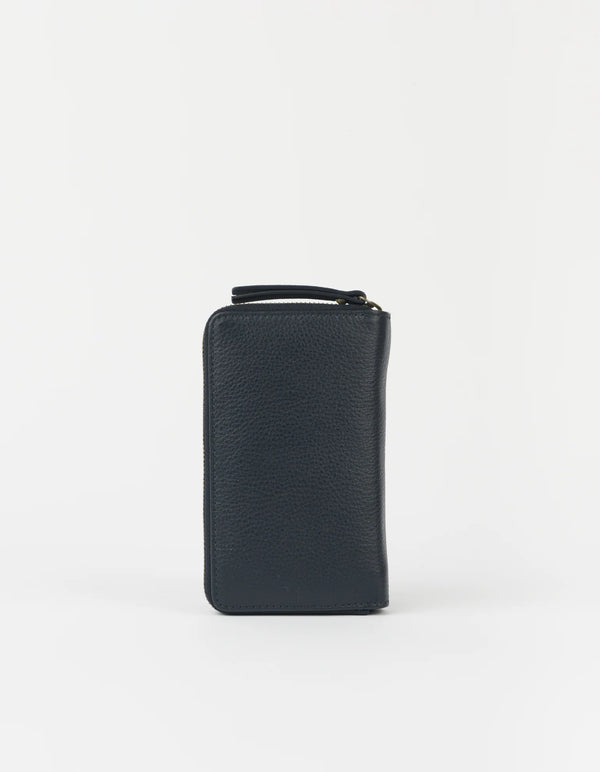 O MY BAG Jett Wallet Universe Blue Soft Grain Leather Geldbörse blau