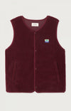 American Vintage Hoktown Weste Bordeaux Melange Herren dunkelrot meliert