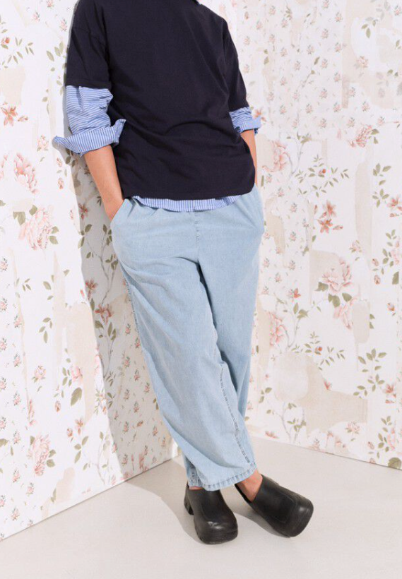 American Vintage Blue Snow Paybou Hose Herren hellblau