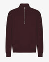 Colorful Standard Quarter Zip Unisex Oxblood Red Dunkelrot