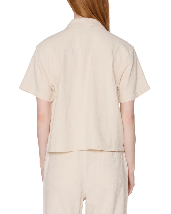 Obey Roses Embellished Natural SS Shirt Hemd Damen creme