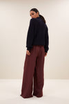 By-Bar Belle Pullover Midnight Damen Alpaka Wolle dunkelblau