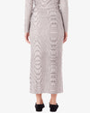 Obey Noise Midi Skirt Damen Rock Blanc weiß multi