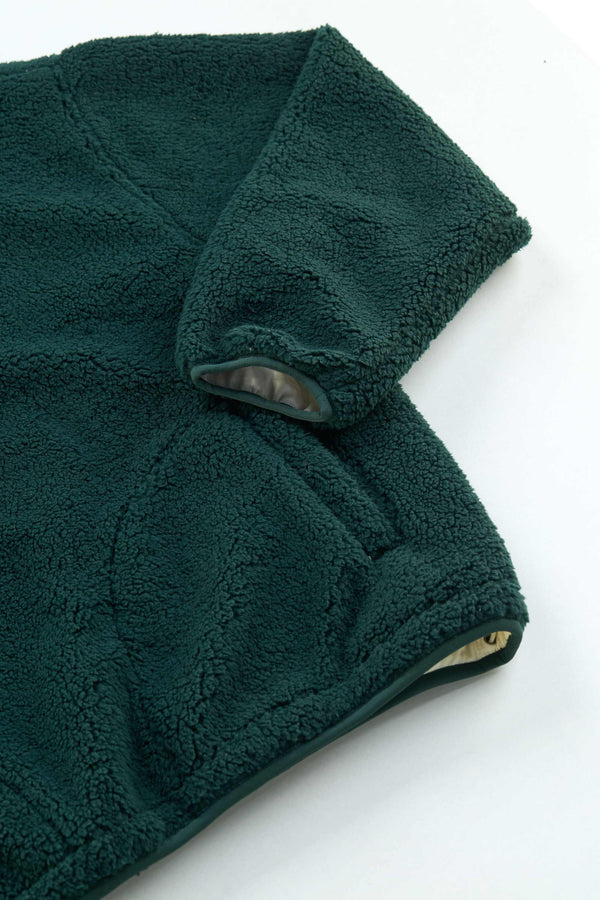 Arniko Moha Half Zip Fleecejacke Forest Unisex Recycelt grün