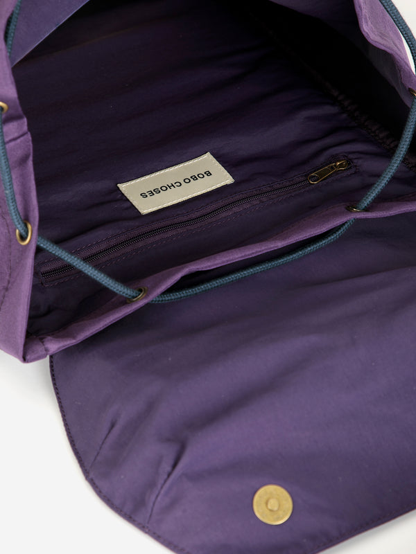 Bobo Choses Colorblock Backback Unisex Rucksack Oldschool violett