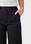 Klitmøller Lydia Pants Black Stonewash Damen High Waist Hose schwarz