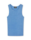 Mads Nørgaard Bright Cobalt Rib Cotton Bruce Tanktop Unterhemd Herren blau