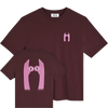 Bask in the Sun Look Tee Wine Herren T-Shirt Relaxed Fit weinrot