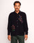 OLOW Decré Take Off Cord-Overshirt in Schwarz – Herren Vorderansicht