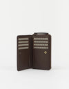 O MY BAG Jett Wallet Chocholate Soft Grain Leather Geldbörse braun