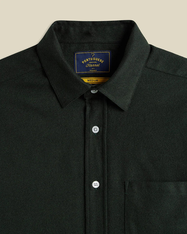 Portuguese Flannel Teca Shirt Forest Herren Hemd grün